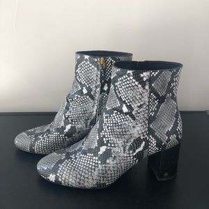 Tory Burch Snakeskin Booties